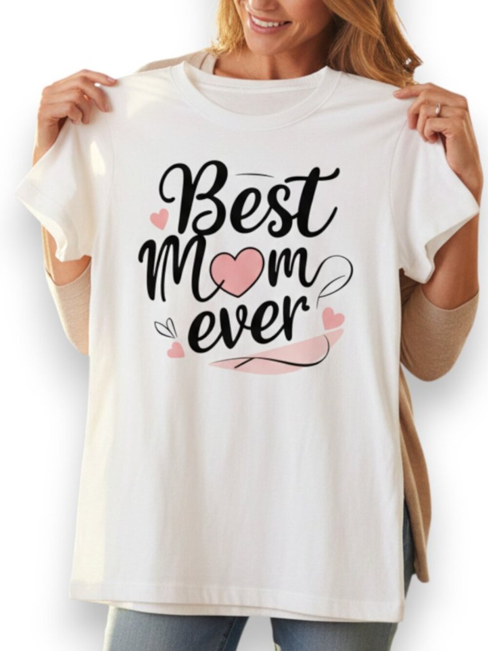 Best Mom Ever T Shirt Cotton Gift for Mother’s Day Birthday